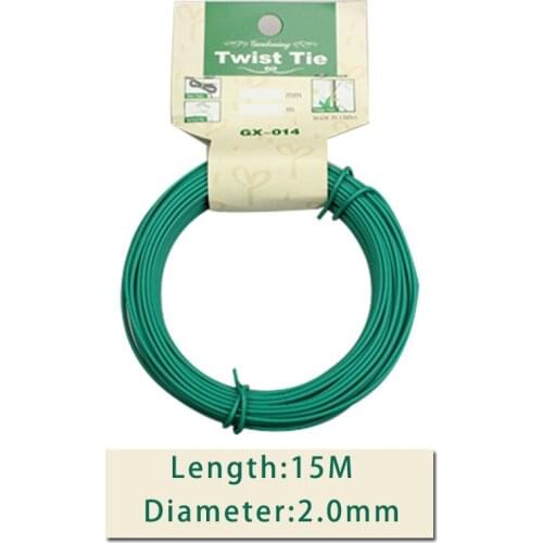 12M/15M Garden Wire Heavy Duty Green Coated Plant Twist Tie Garden Training Wire Bonsai Outlet Wire for Holding Branch