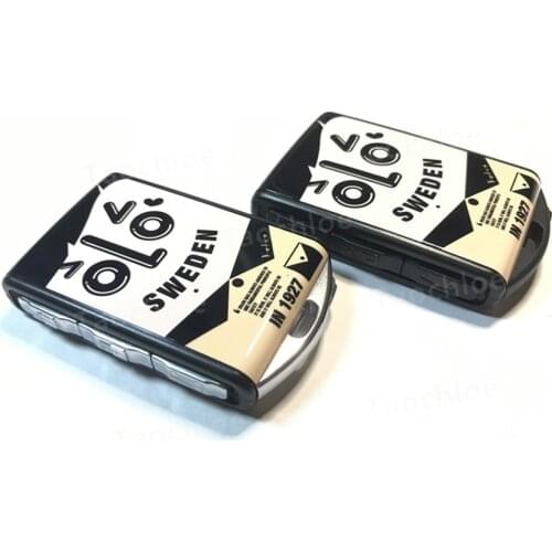 1set Keyless Entry Remote Control Refit Acrylic Car Key Shell Replacement for Volvo 2015-2018 XC90 S90 V90 2018 XC60 Only Case