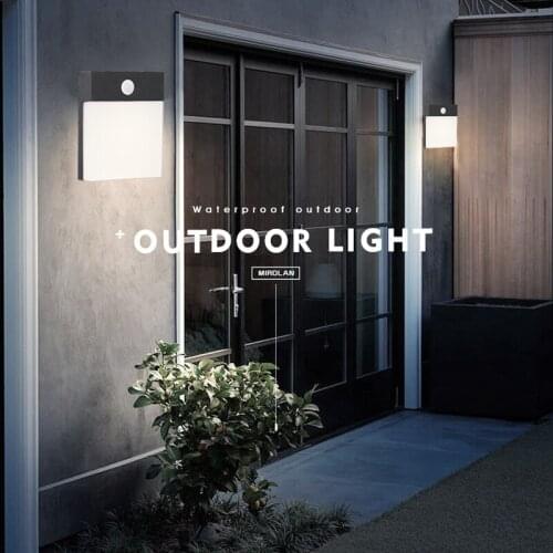 Modern LED Wall Light Radar Motion Sensor Wall lamp Outdoor Waterproof IP65 Courtyaerd Garden Porch light Home lighting Sconce