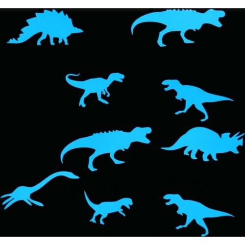 Glow in the Dark Dinosaur Sticker Home Decor Luminous Wall Sticker Kids Room Decoration Decal Baby Children Bedroom Ceiling DIY