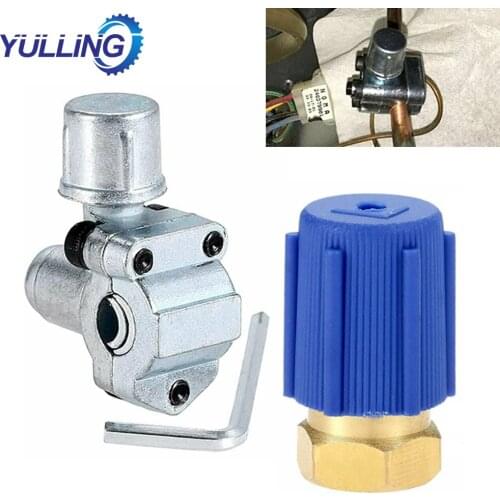 YULLING A/C Retrofit Valve & BPV31 Bullet Piercing Tap Kit For Refrigerant R12 R22 R134A