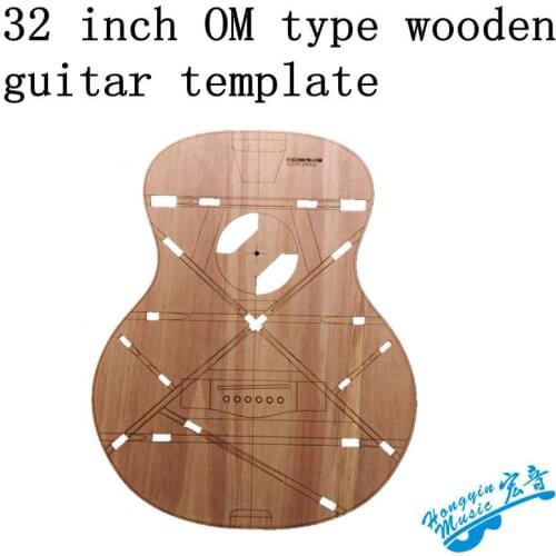 32 inch OM small waist mini travel wooden guitar template model appearance guitar making mold tool