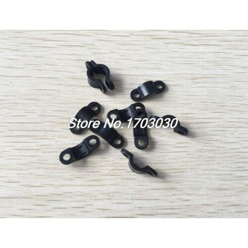 4.5mm Dia Plastic Cable Clamp Wire Hose Fixing Clip Harness 300Pcs