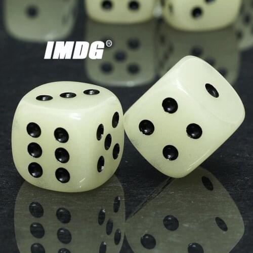 6pcs/Pack 16mm Luminous Game Dice New Creative Festival Party #16 Funny High Quality Boutique Dice