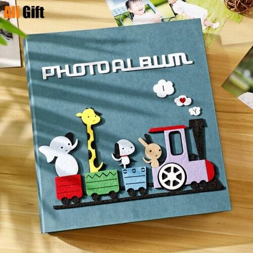 40 Pages Big Size Kids Photo Albums Scrapbook DIY Craft Paste Album Picture Album for Wedding Anniversary Gifts Memory Books