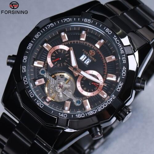 FORSINING Mens Watches Fashion Top Brand Luxury Business Automatic Mechanical Watch Men Casual Waterproof Watch Relogio Masculin