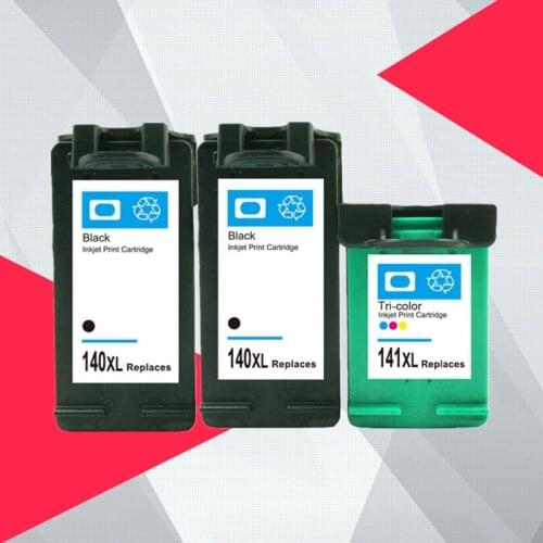 3PK Compatible 140XL 141XL Ink Cartridge Replacement for hp 140 141 for hp140 Photosmart C4283 C4583 C4483 C5283 Deskjet D4263