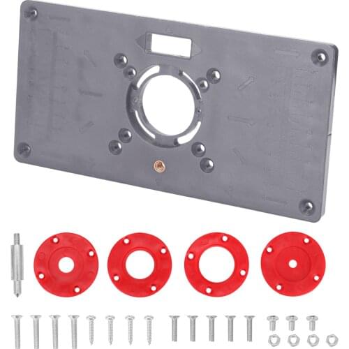 ABS Woodworking Engraving Machine Flip Board Milling Slotting Tool Trimming Machine Woodworking Tool Router Table Insert Plate