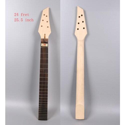Maple Electric Guitar Neck 24 Fret 25.5 Inch Rosewood Fretboard Truss rod