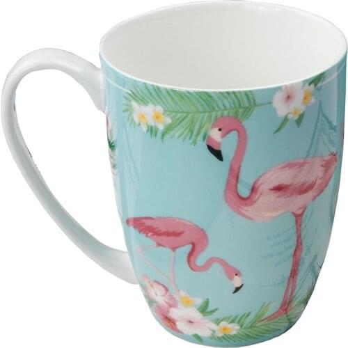 Bone China Coffee Cup Sets Colorful Flower Ceramic Tea Cups And Saucers British Office Teacup Porcelain Nice Gift