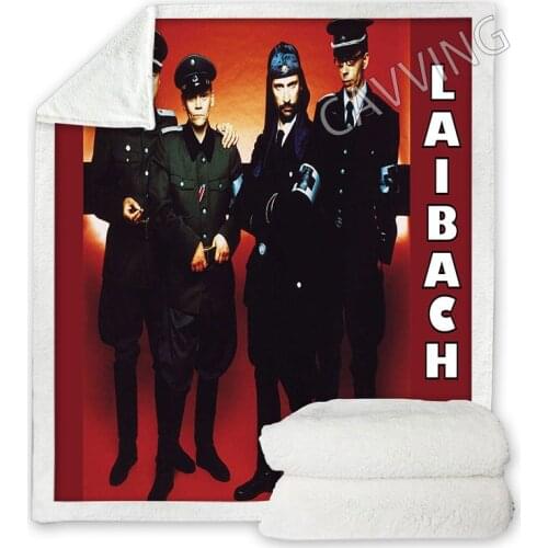 Laibach Band 3D Printed Sherpa Blanket Rectangle Blanket Home Textiles Fleece Wearable Blanket Throw Blanket for Sofa Bed