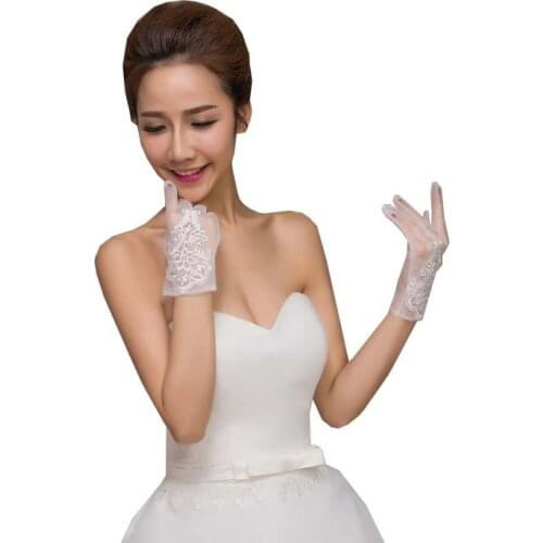 LAURAVAN Bridal Short Gloves China