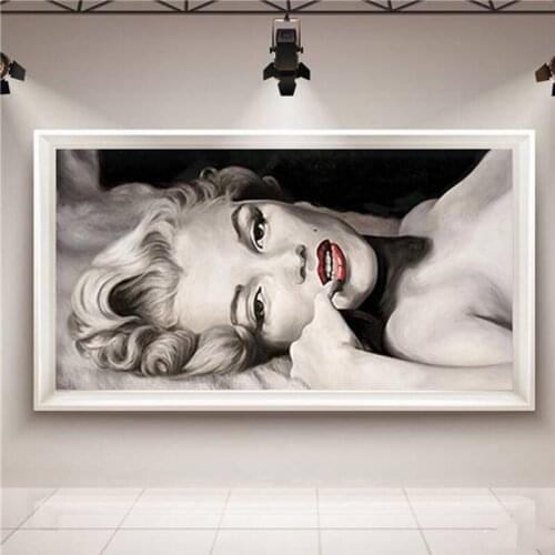 Marilyn Monroe Diamond Painting Mural Living Room Canvas Diamond Embroidery Landscape Home Decoration Art Gift