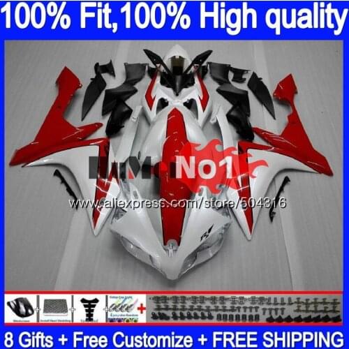 OEM Injection For YAMAHA YZF R 1 YZF 1000 YZF R1 07 56MC.3 YZF1000 YZF-1000 YZF-R1 2007 2008 YZFR1 07 08 Pearl White Fairings