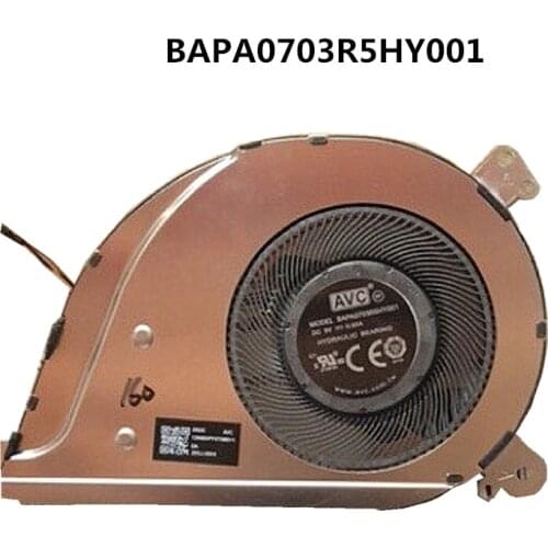 Original Laptop/Notebook CPU Cooling Fan For Asus AVC BAPA0703R5HY001 BAPA0703R5H-Y001 DC 5V 0.5A 4pin