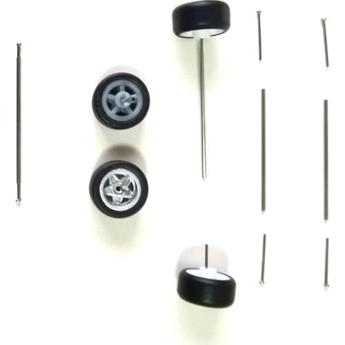 4PCS 1.0X27mm Rubbing Shaft Iron Shafts Embossing Axle for 1/64 Car Model Alloy Car Modified Parts