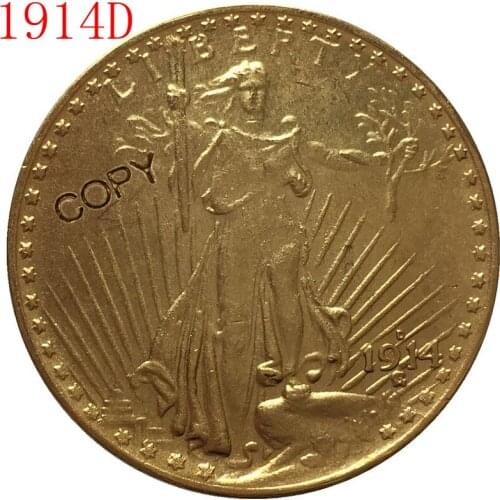 USA 1914-D $20 St. Gaudens Coin Copy