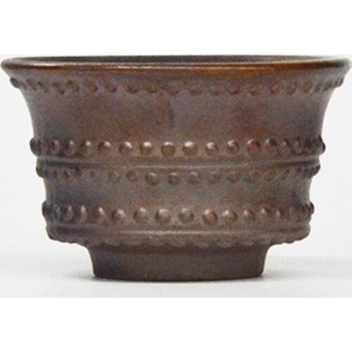 Wood-fired stoneware tea cups Jingdezhen ceramics tea bowls Vintage tea master water cup