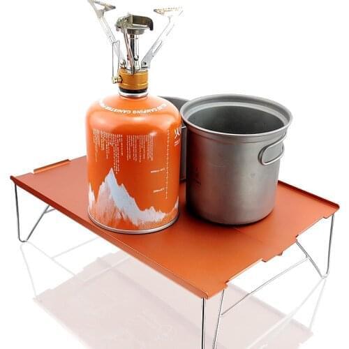 Outdoor Ultralight Mini Aluminum Alloy Folding Table Portable Aluminum Plate Table Camping Barbecue Picnic Table