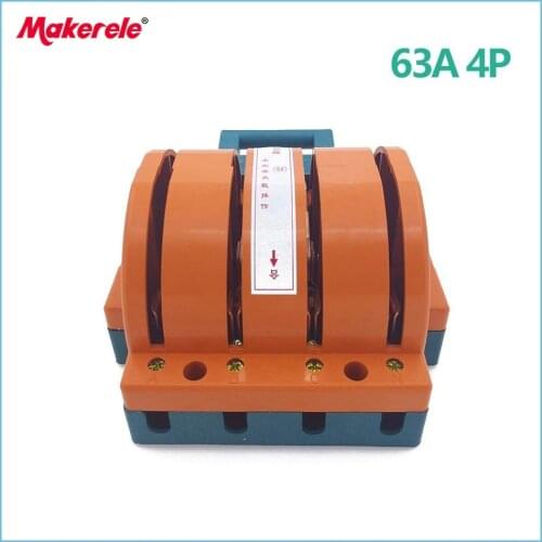 Heavy Duty Knife Switch 63A 4P Double Throw Knife Disconnect Switch Delivered Safety Knife Blade Switches Hot Sell Wholesale