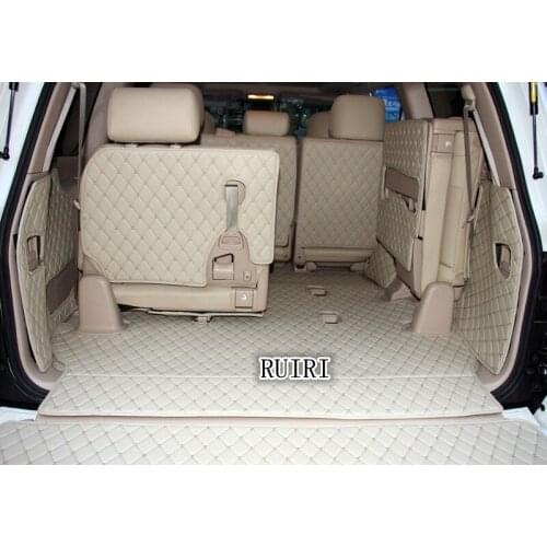 High quality! Special trunk mats for Toyota Land Cruiser 100 2007-1998 7 seats waterproof cargo liner boot carpets,Free shipping