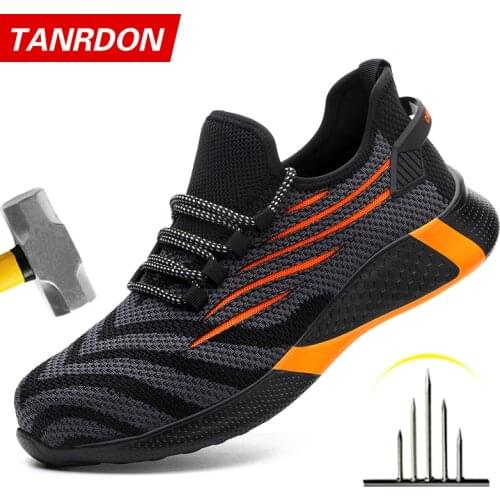 Safety Shoes Men Work Boots Women Steel Toe Cap Sport Snekers Puncture Proof Crash Proof Light Wear Resistant Industrial Quality