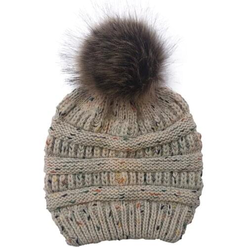 Womens Wool Hat Fashion For Winter Cotton Keep Warm Knitted Cap Ladies Solid Color Wool Set Head Hats Leisure Girls Caps TG0119