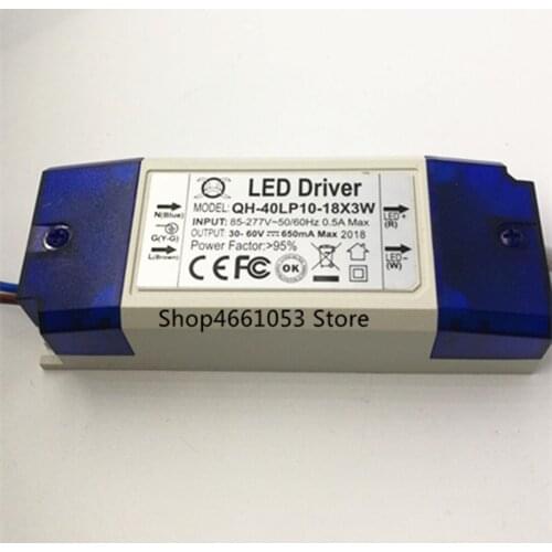 1 2 5 10 Pieces 30W 40W LED Driver Power supply 10-18x3W 600mA DC30-60V Constant Current Lighting Transformers For Floodlight