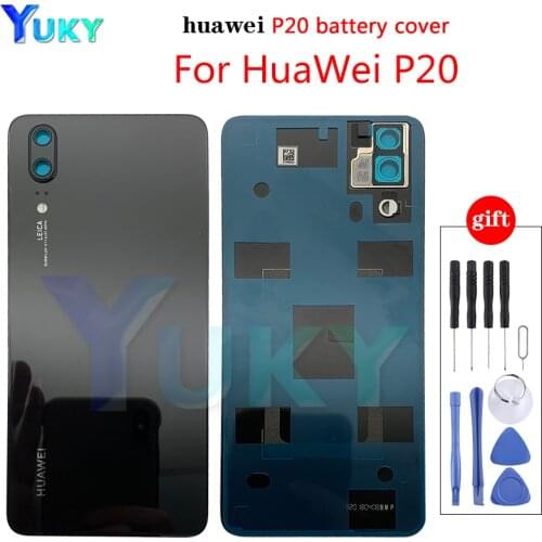 100% Original huawei p20 Battery Cover For P20 Replace the battery cover With camera cover p20