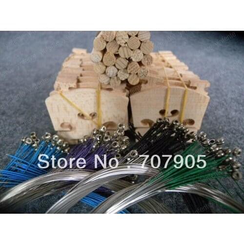 20 set Steel String +Soundpost Spruce Wood+ bridge Maple Wood violin Parts