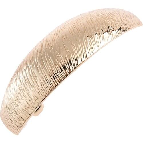 60pcs/lot DIY Simple Multi Alloy Pitted Surface Yarn Path Camber Arch Hair Clips Spring Hair Styling Tools Accessories HA1398