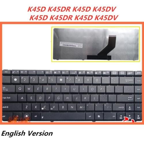 Laptop English Keyboard For Asus K45D K45DR ASUS K45D K45DV K45N notebook Replacement layout Keyboard