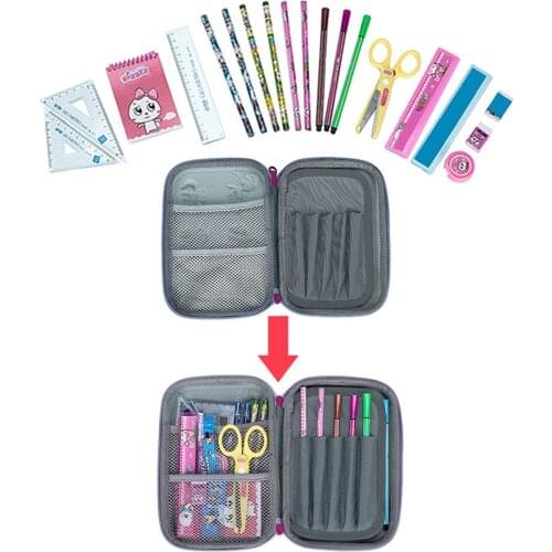 Children Pencil Case EVA Animals Large Capacity Pen Bag Storage School Office Stationery Desk Accessories Novelty Size Type