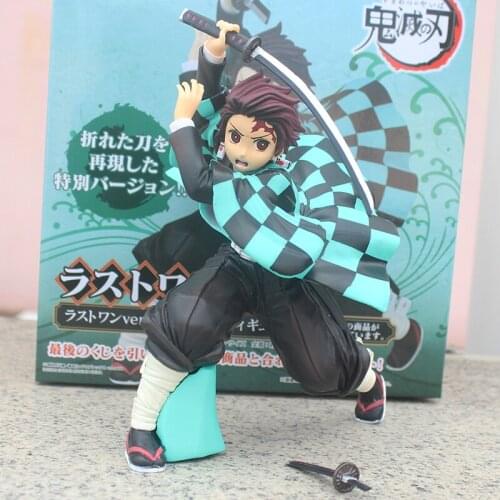 Anime Demon Slayer Kamado Tanjirou Action Figures PVC Toy 15cm