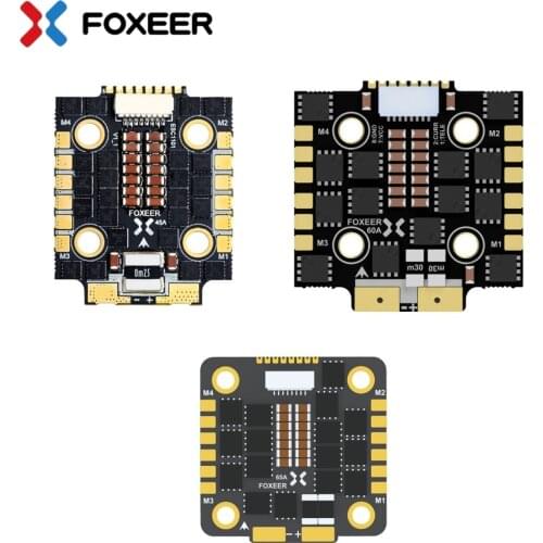 Foxeer Reaper Mini ESC 60A BLHELI32 4in1 Brushless 20X20mm 3-8S DSHOT1200 for Flight Controller Stack FPV Racing Freestyle Drone