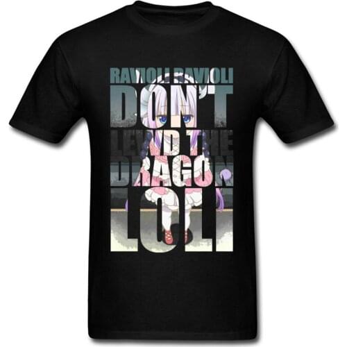 Japanese Girl T-shirt Men Adult Tshirt 2019 Harajuku Tops Don't Lewd the Dragon Loli Tees Letter Anime Gamer T Shirt Island Play