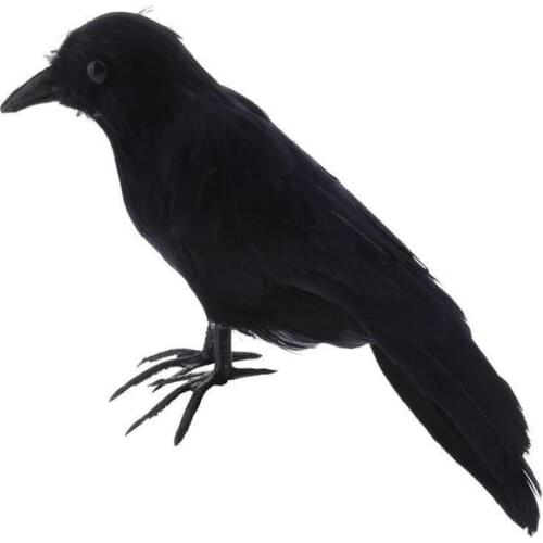 Halloween Artificial Crow Gardening Outdoor Drive Birds Crow Tool Party Prank Props Window Diy Decor Bar Ornament Supplies