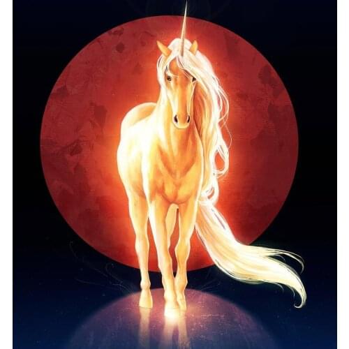 JMINE Div 5D unicorn moon Full Diamond Painting cross stitch kits art High Quality Animal 3D paint by diamonds
