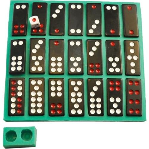 Chinese Pai Gow Paigow Tiles Game Dice Epoxy Resin Mold Dominoes Game Fun Mold F3MD