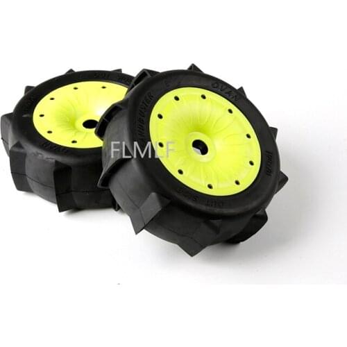 Desert Wheel Tire Assembly Kit Fit for 1/5 Losi 5ive-t Rovan LT King Motor X2 BAJA 4WD SLT