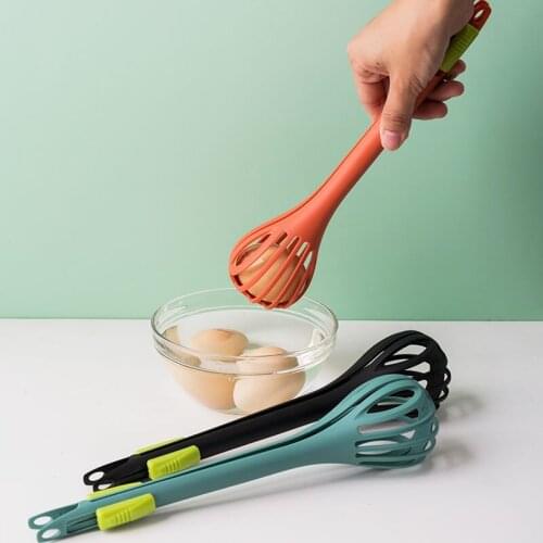 Creative Multi-purpose Nylon Whisk Dual-purpose Food Clip Manual Mixer Baking Tools Kitchen Gadgets