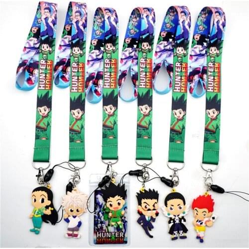 Cute Anime HUNTER X HUNTER Lanyard for Keys USB ID Card Badge Holder Mobile Phone Neck Straps Webbing Necklace Keychain Gift