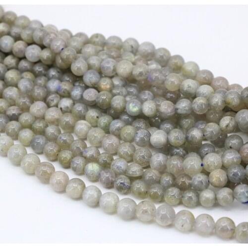 Fashion A+ natural labradorite stone 4-14mm round loose beads fit diy necklace bracelet jewelry findings accessories 15" B3469