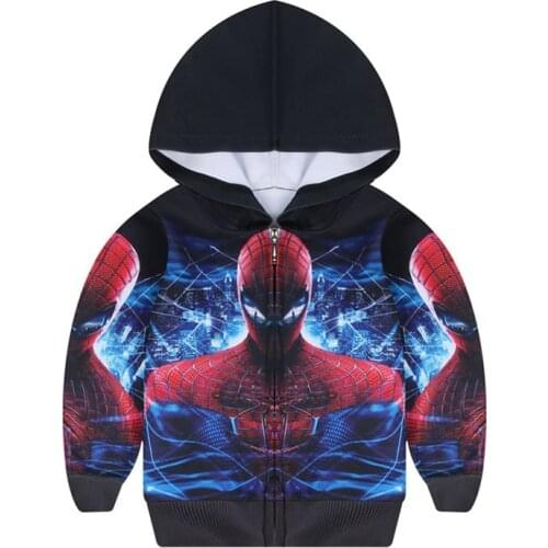 Disney Fashion Boys Girls Sweatshirts for Autumn Winter SpiderMan Sweatshirt Childrens Cartoon Print 3D Hoodies Tops Clothes