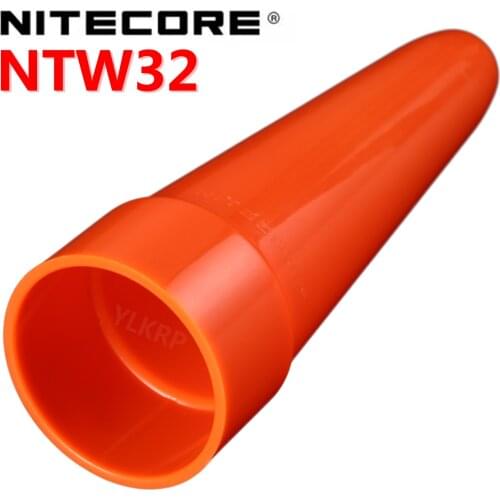 NITECORE Led light Diffuser Red Traffic Wand Cone Tip Suitable for flashlight with head NTW25.4/NTW32/NTW34/NTW40mm accessories