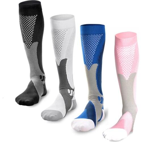 Running Compression Socks Stockings 20-30 mmhg Men Women Sports Socks for Marathon Cycling Football Varicose Veins