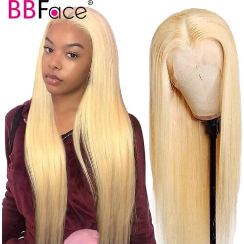 30 Inch Blonde 613 Lace Closure Human Hair Wigs For Women 613 Lace Closure Wig Malaysian Straight Human Hair 4x4 Lace Front Wigs
