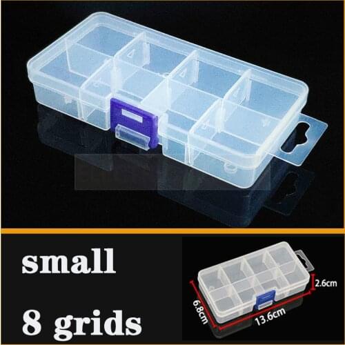 Plastic Box Practical Adjustable Compartment Jewelry Earring Bead storage case Screw Holder Case Display Organizer Container