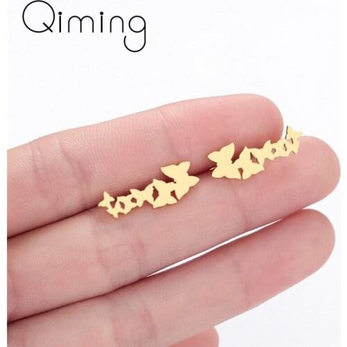 Butterfly Ear Climber Stud Earrings For Women Everyday Teen Mothersday Celestial Birthday Gift Jewelry Boho Earring