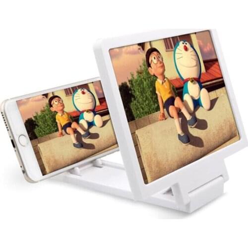 Folding Mobile Phone Screen Magnifying Glass 8.2 Inch 3D Video Magnifying Glass Eye Protector Multi-Function Mobile Phone Holder